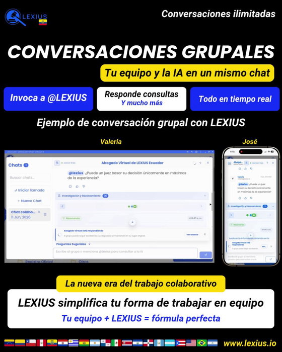 Conversaciones Grupales en LEXIUS