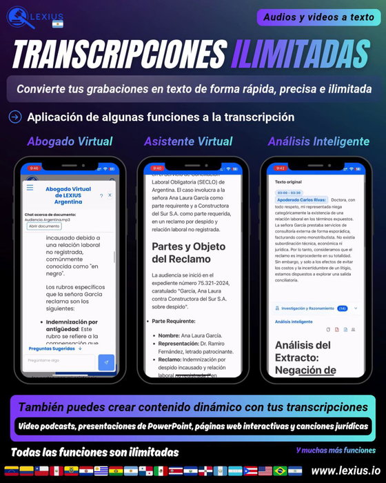 Transcribir audio o video