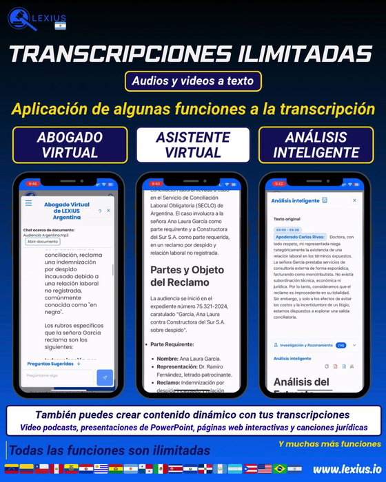 Transcripción de audio o video