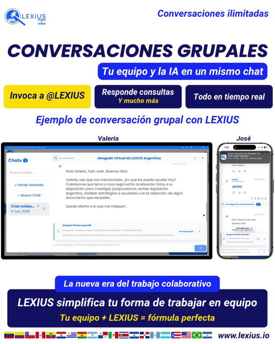 Conversaciones Grupales en LEXIUS