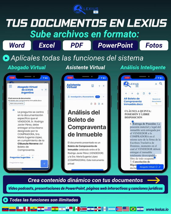 Subir documentos propios