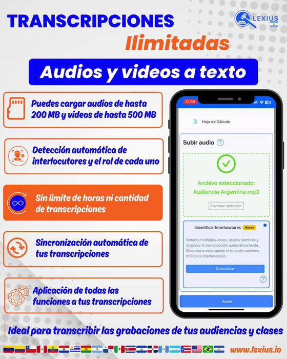 Transcripción de audio o video
