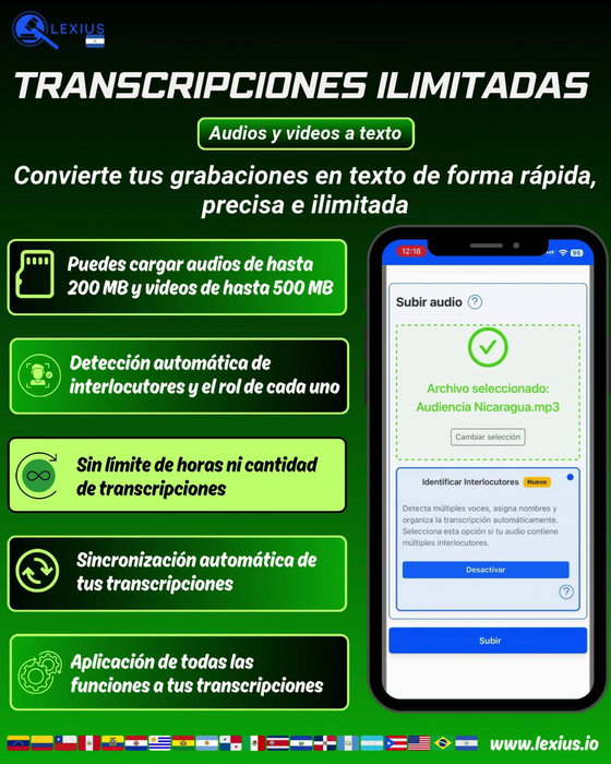 Transcripción de audio o video