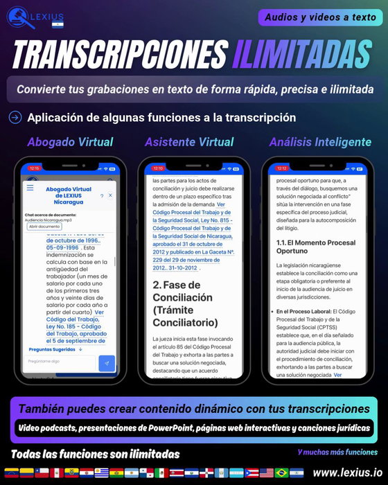 Transcribir audio o video