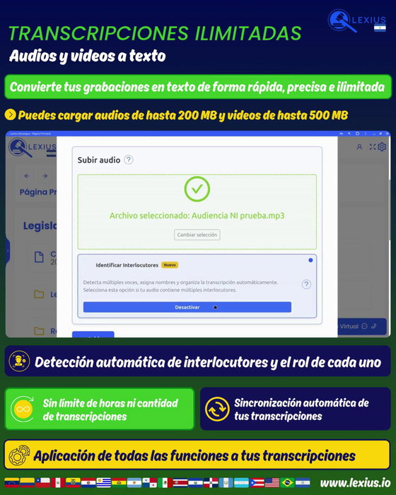 Transcripción de audio o video