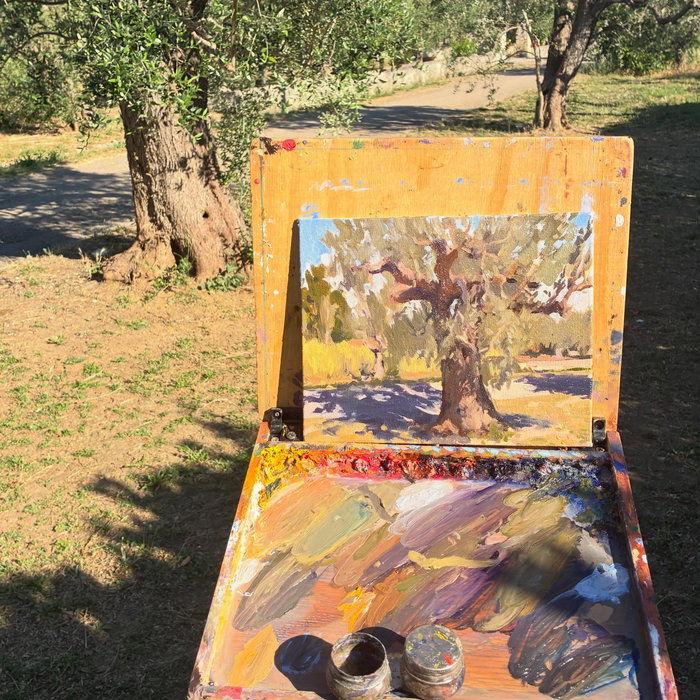Worked on this olive tree for two sessions this week. It’s been a while since I painted a tree portrait, and I forgot ho