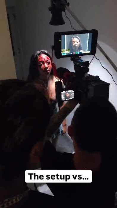 The setup vs the shot 🤯
BTS from @kidbookie ‘PRETTIER’ music video shoot