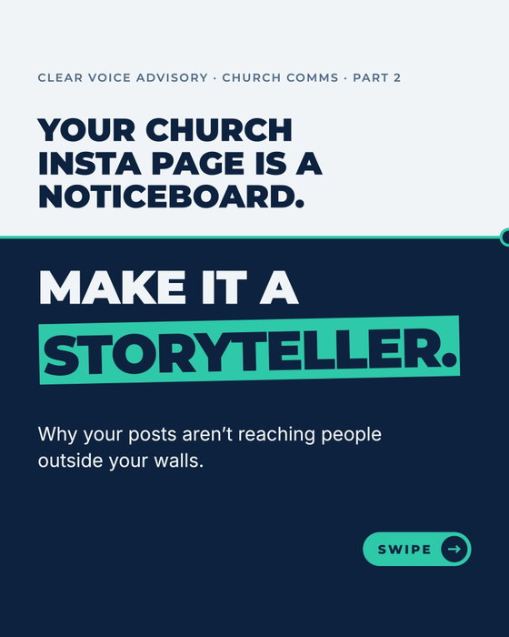 Pastors and church leaders: if your church’s Instagram is mostly rosters and “this Sunday” reminders, it’s working as a 