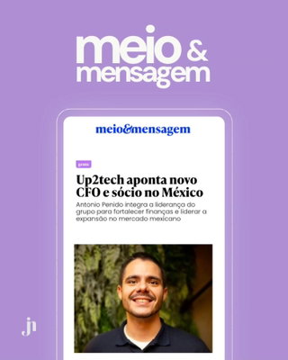 A @up2tech reforça sua liderança e presença internacional com a chegada de Antonio Penido como novo sócio e CFO da operação da companhia no 