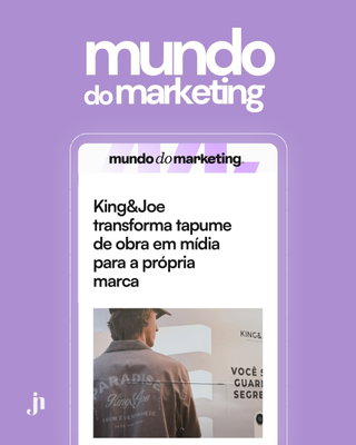 Transformar um tapume de obra em uma experiência de marca foi a ideia da @akrbrandsoficial para despertar a curiosidade de quem passa pelo C