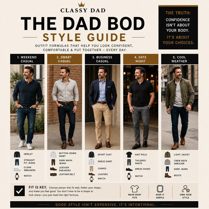 Not every dad has six-pack abs. Most of us have careers, kids, responsibilities... and maybe a few extra pounds.

The…