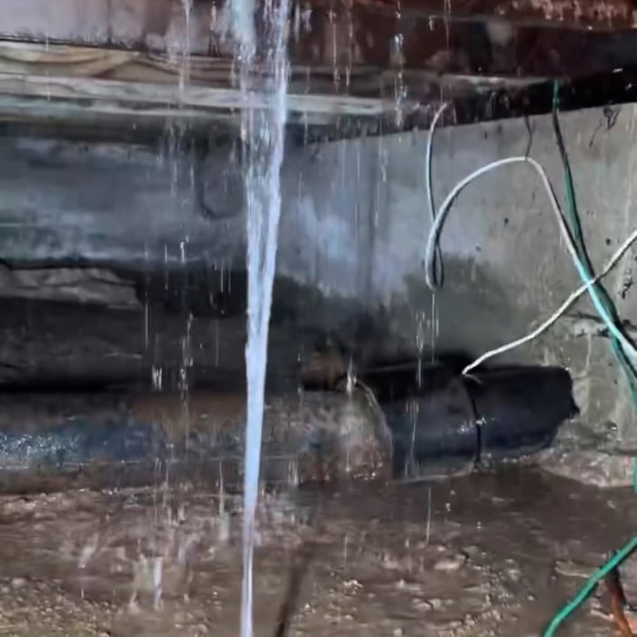 Customer called wondering why her floor was wet… well, I think we found the problem. Defin