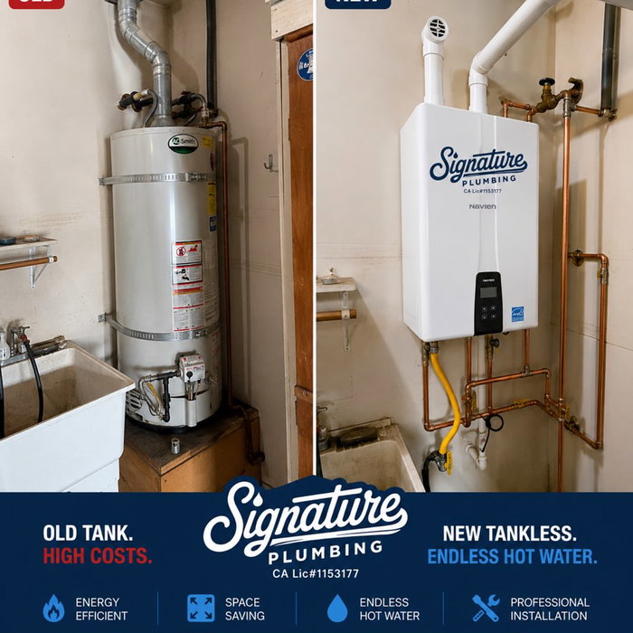 🔥 FROM TANK TO TANKLESS! 🔥 Another homeowner upgraded to a Navien tankless water heater,
