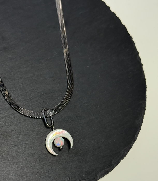 Instagram post: Introducing the Lunar Opal Snake Chain🌙