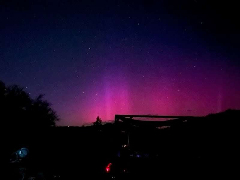 This weekend should be amazing for stargazing! (This is a Northern Lights shot from one of our guests last year).