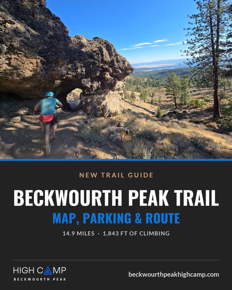 Get the link to our trail guide for the recently-completed Beckwourth Peak Trail in the comments!