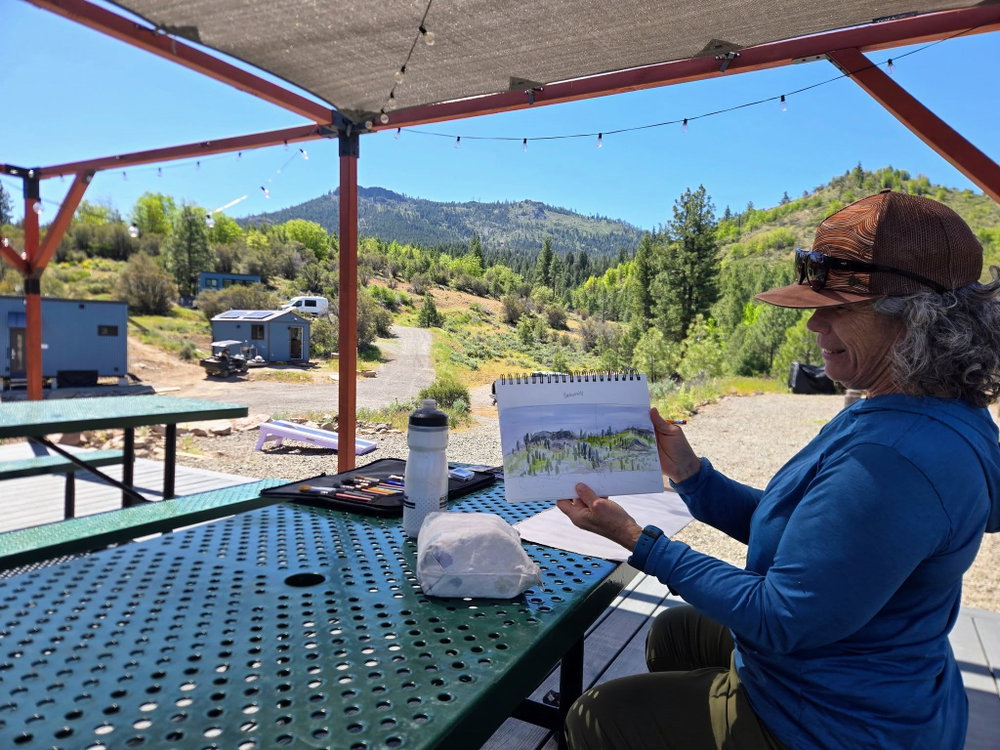 The annual Lost Sierra Plein Air Festival is this week. Thea visisted us again to paint Beckwourth Peak. You can see…