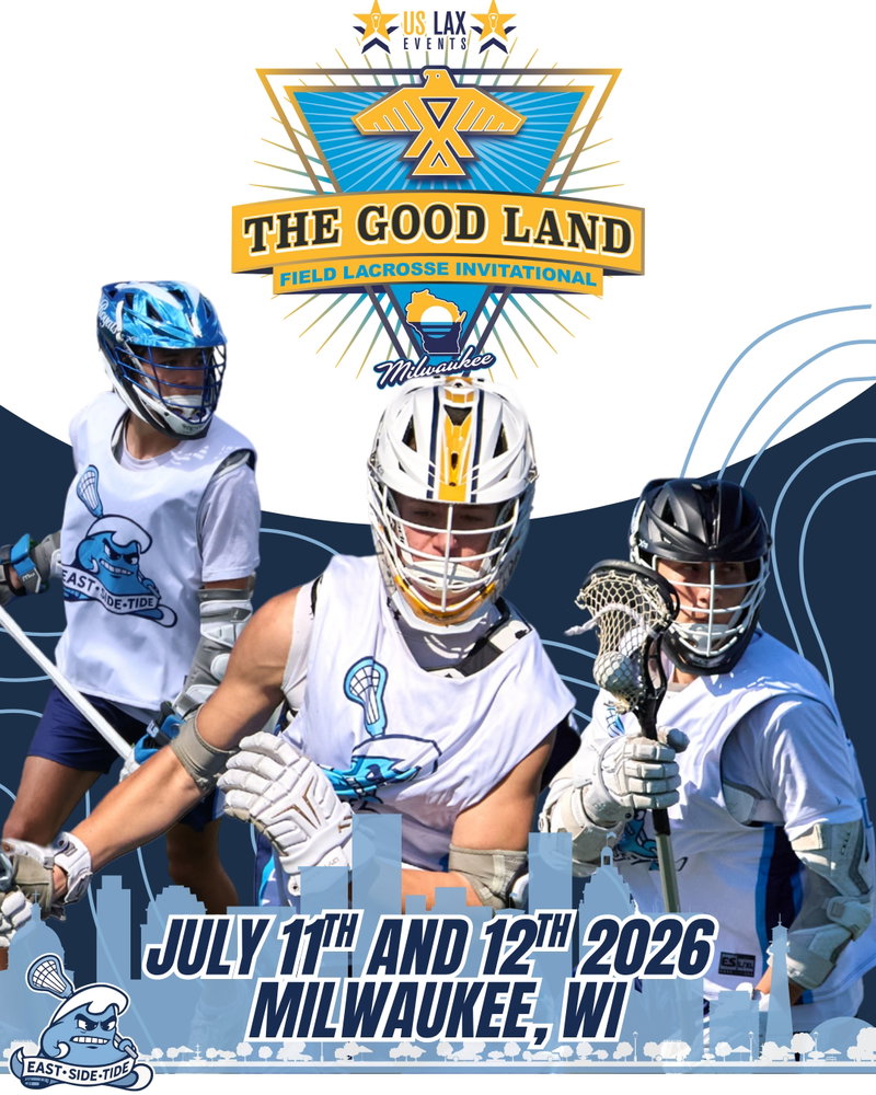 The Tide is rolling in to Milwaukee 🌊
We're excited for a great weekend of lacrosse at The Good Land Field Invitational. Can't wait to see you there!