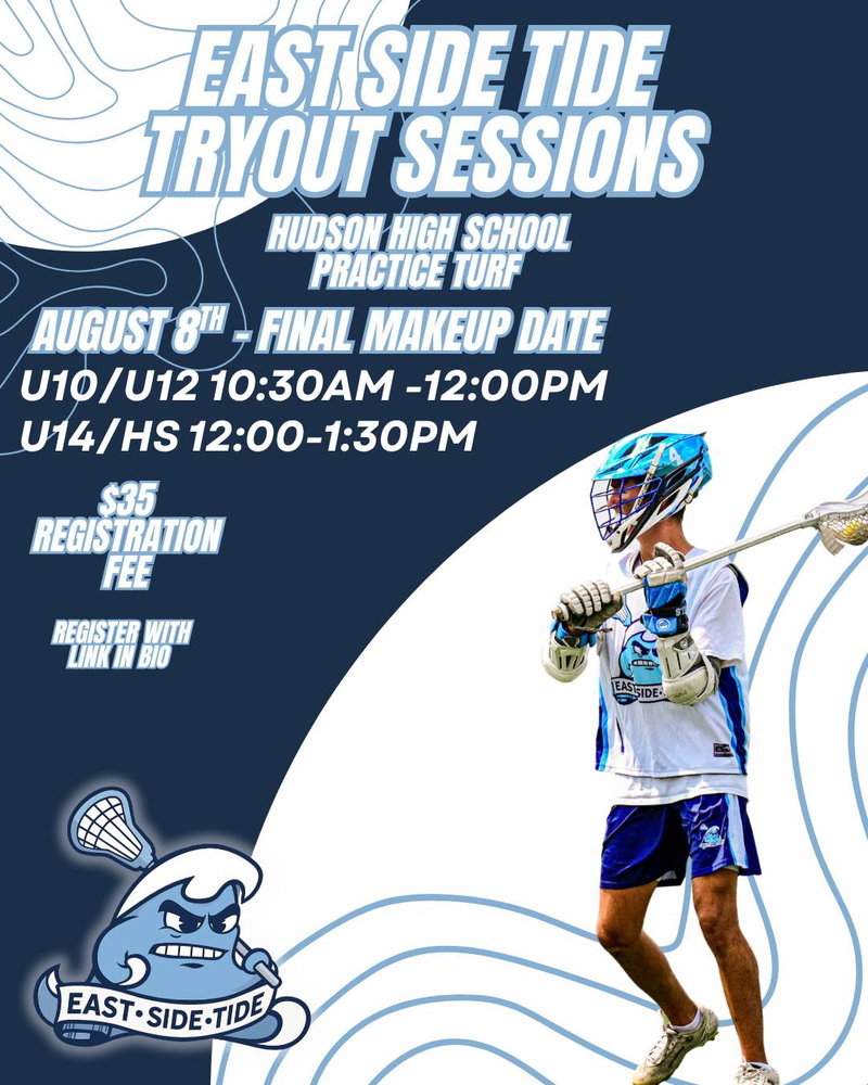 Two more days to register for our Final Makeup Tryout at Hudson HS!

Can't make it but still interested in playing for The Tide? Reach out directly for alternate tryout options.

What are you waiting for? Hit the link in our bio to register today. See you at tryouts!