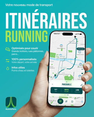 Google Maps optimise pour arriver vite. RunninParis optimise pour courir. 🏃‍♂️

Entre deux adresses, l’app privilégie :
🌳 Les parcs
🚶 Les