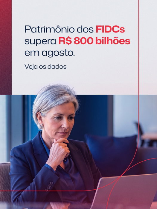 Os FIDCs passaram da marca de R$ 800 bilhões em Patrimônio Líquido em agosto, chegando a R$ 801,4 bilhões.

Na comparaçã