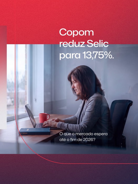 O Copom deu continuidade ao ciclo de redução dos juros e levou a Selic a 13,75% ao ano.

O corte de 0,25 ponto percentua