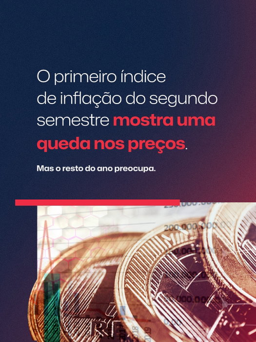 A inflação começou o segundo semestre em queda. Pelo menos, é o que mostra o levantamento do IGP-10 de julho, medido pel