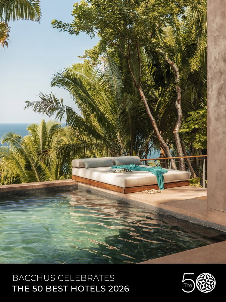 We’re delighted to see two Bacchus clients recognised in @The50Hotels 2026: @Oomandarina ranked No. 23, and @raffleslondon.theowo, ranked No. 28.

A proud moment for two extraordinary destinations.

​- Communications - 

#BacchusAgency