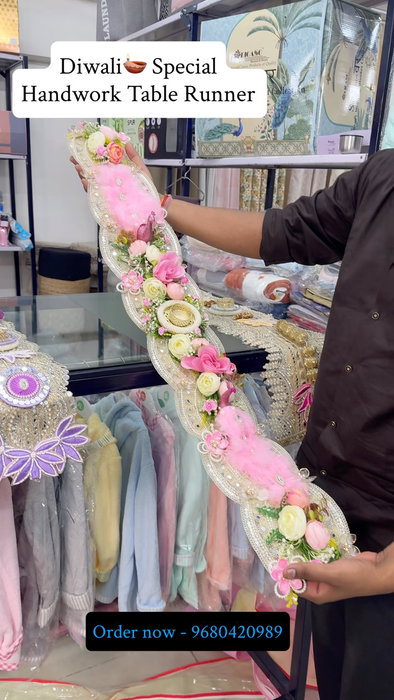 ✨ Diwali Exclusive | Handcrafted Elegance 🪔
Add a festive touch to your dining space with our Premium Handwork Table Runners ✨ Beautifully handcrafted for luxurious Diwali décor and festive gifting. 🤎
🛍️ Shop at Royal Handloom House, Jaipur - 9680420989
🌐 www.royalhandloomhouse.com
Keywords: Diwali Home Decor, Handmade Table Runners, Luxury Table Decor, Festive Table Styling, Handwork Table Runner, Diwali Collection, Jaipur Home Furnishing