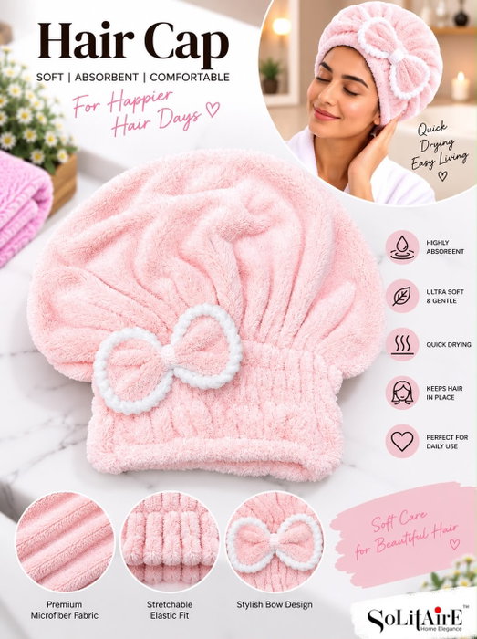 Soft, fluffy & made for better hair days. 🎀✨
Upgrade your everyday hair-care routine with our Ultra-Soft Microfiber Hair Cap — designed to absorb excess water quickly while keeping your hair comfortably wrapped and secure.
💧 Super absorbent & quick drying
☁️ Ultra-soft microfiber fabric
🎀 Cute bow design with comfortable elastic fit
💗 Gentle on hair & helps reduce frizz
✈️ Lightweight, reusable & travel-friendly
Perfect for post-shower routines, skincare time, makeup, spa days & everyday self-care.
Available at Royal Handloom House 🏡
Microfiber Hair Cap, Quick Dry Hair Cap, Hair Drying Cap, Absorbent Hair Towel, Soft Hair Wrap, Women Hair Care, Bath Accessories, Self Care Essentials, Hair Cap for Women