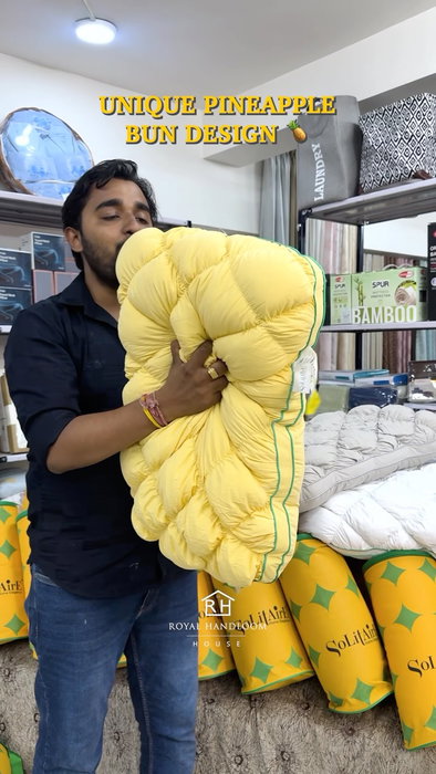 🍍✨ Pineapple Bun Pillow — Softness You Can Feel! ✨🍍
Add a touch of comfort, cuteness & luxury to your space with our beautifully crafted Pineapple Bun Pillow 💛
Perfect for your sofa, bed or cozy corner — because every little detail makes your home feel special. 🛋️🛏️
✨ Premium Comfort
✨ Unique Design
✨ Perfect Home Décor Accent
Shop the look & bring home the perfect blend of style + comfort by Royal Handloom House 👑
pineapple bun pillow, cute cushion, decorative cushions, premium home décor, luxury cushions, sofa cushions, bedroom décor, home furnishing, aesthetic home, cozy home, cushion collection, Royal Handloom House