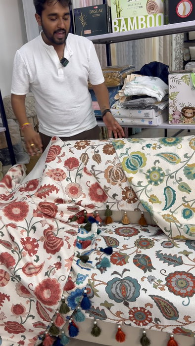 Upgrade your sofa with comfort, style & protection. ✨
Premium Imported Cotton Anti-Skid Sofa Covers featuring elegant digital prints, soft fabric and a secure anti-slip grip — designed for a beautiful everyday look. 🛋️
Available at Royal Handloom House, Jaipur. - 9680420989