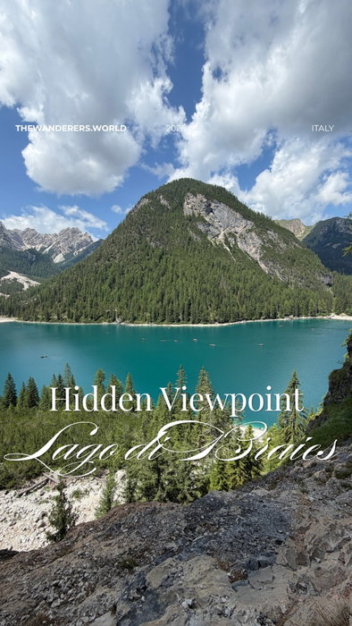 Escaping the crowds at Lago di Braies is difficult, but not impossible.

This stunning vantage point is reached along a 