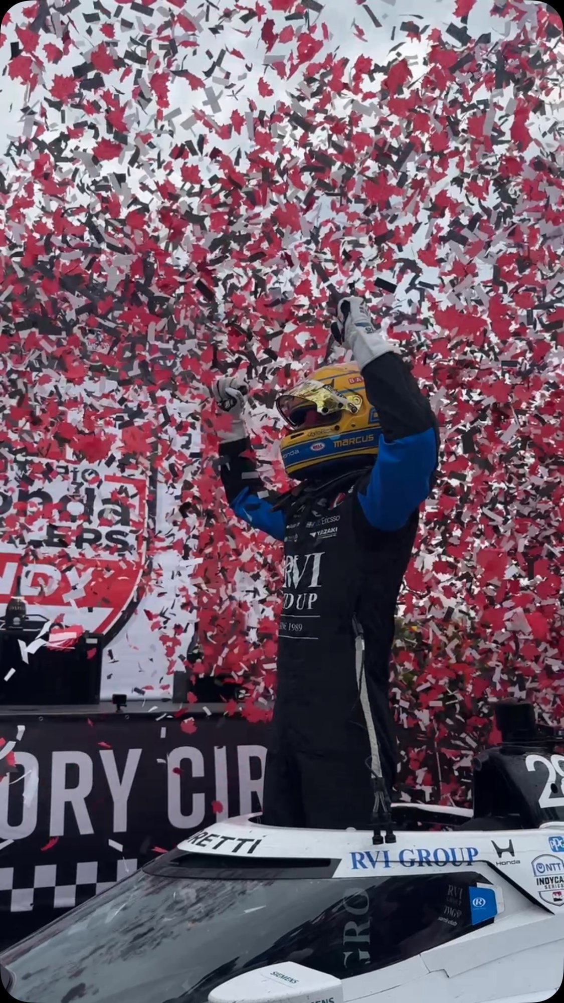 An Instagram post for INDYCAR