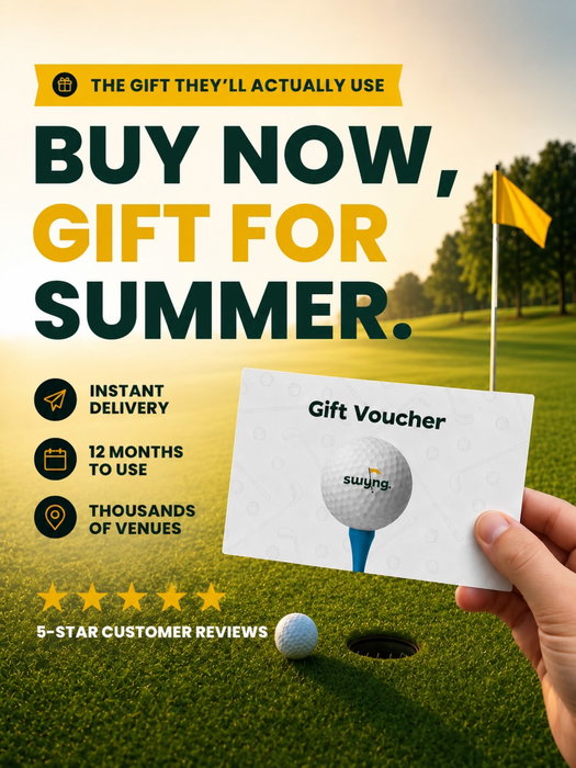 ☀️ The days are longer, the courses are calling, and there’s no better time to give the gift of golf