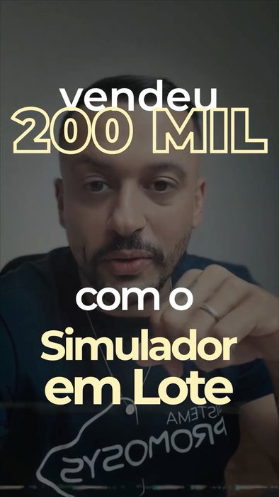 R$ 200 mil em vendas usando o Simulador do Promosys. O Wellington, da Mafercred, usou o Simulador para analisar toda a carteira e encontrar os clientes com oportunidade. Fomos até Cajamar conhecer essa história de perto e ouvir como a ferramenta ajudou a loja em um cenário de margens menores. Próximo destino: quem sabe a sua loja?