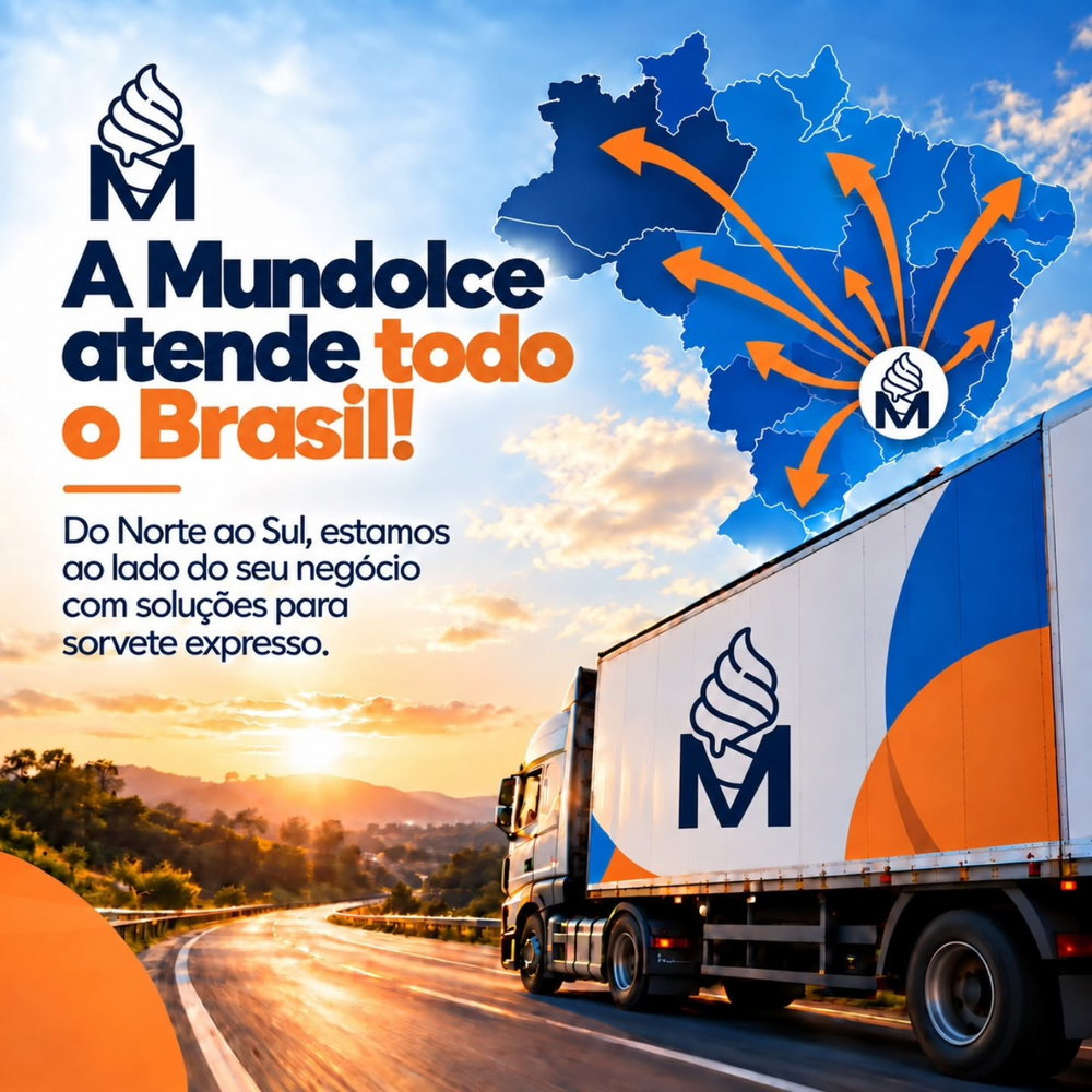 Do Norte ao Sul, a Mundolce está cada vez mais perto de quem vive o mercado de sorvete expresso. 🇧🇷🍦

Levamos nossas soluções para negóci