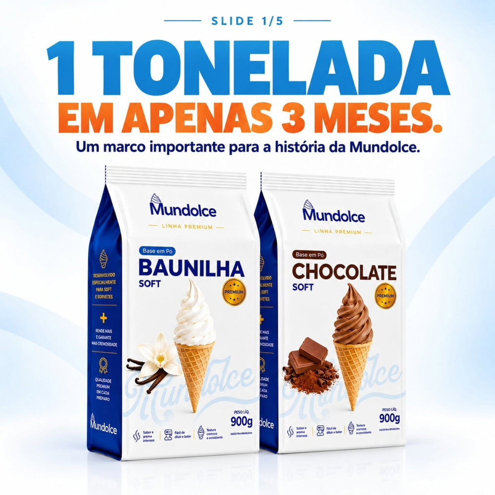 1 tonelada em apenas 3 meses! 🍦🚀

Um marco que representa muito mais do que 1.000 kg vendidos. Representa a confiança de cada cliente que 