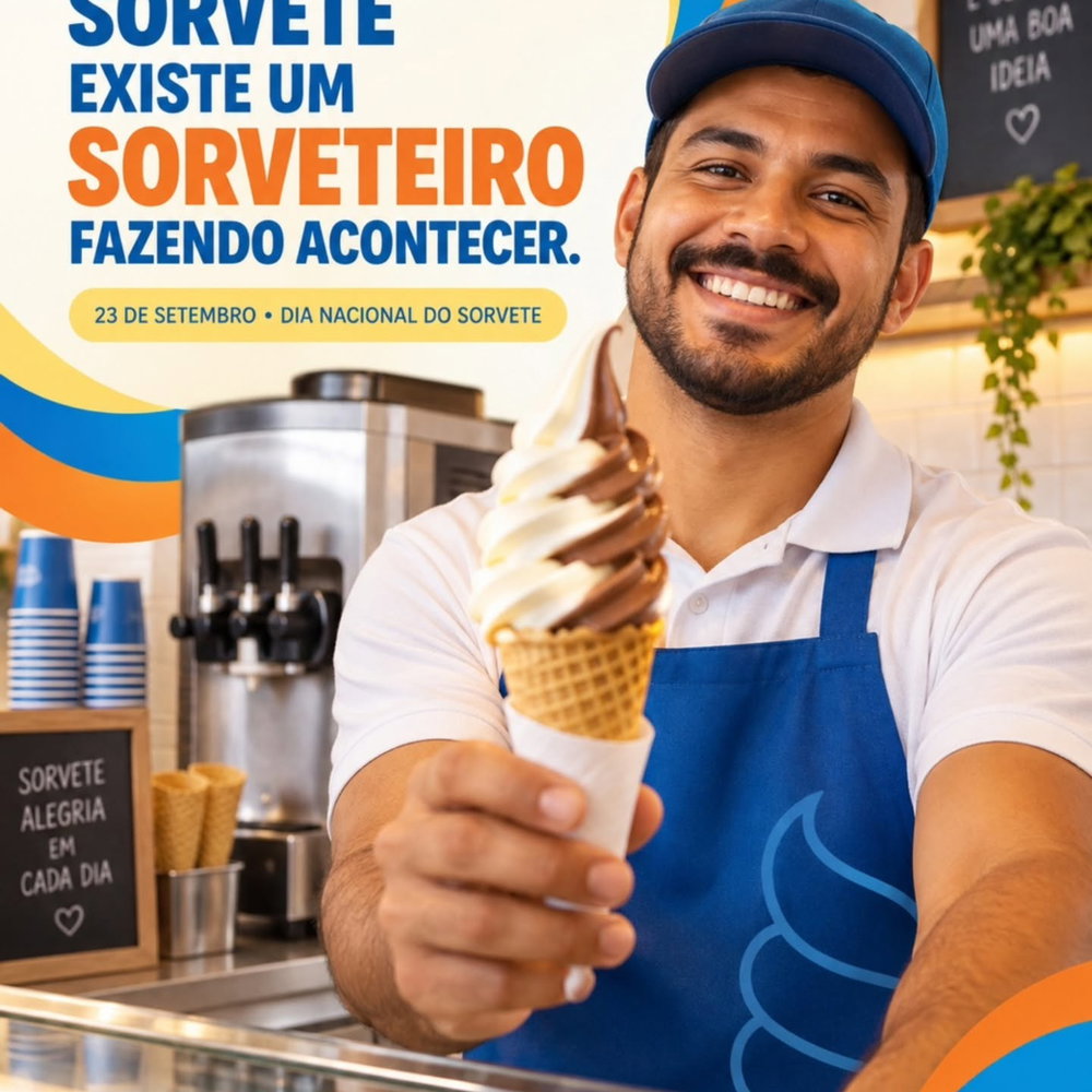 🍦 Hoje o sorvete é o protagonista. Mas quem faz tudo acontecer merece ainda mais reconhecimento!

Por trás de cada casquinha existe dedicaç