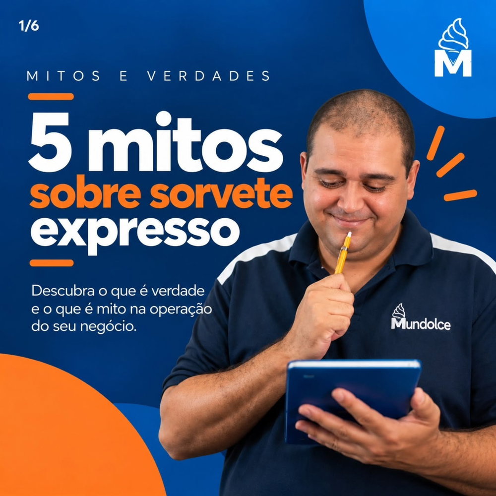 Sorvete expresso só vende no verão? Qualquer calda funciona na máquina? A limpeza precisa ser complicada? 🍦

Essas ideias podem limitar as 