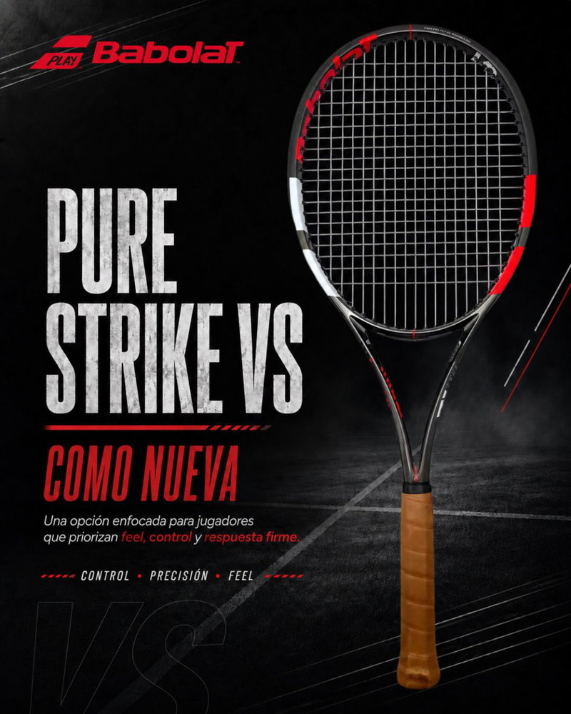 BABOLAT PURE STRIKE VS | USADA – COMO NUEVA
Una raqueta pensada para jugadores