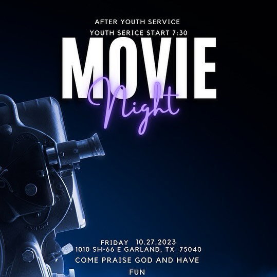#youthservice#movienight