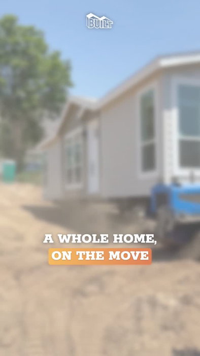 Another one set in Altadena! No crane on this one. Single-section manufactured homes roll in on their own…
