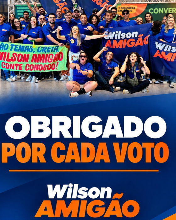 Hoje, meu coração é só gratidão!

O resultado das urnas não foi o que esperávamos. Mas nada é capaz de apagar tudo o que