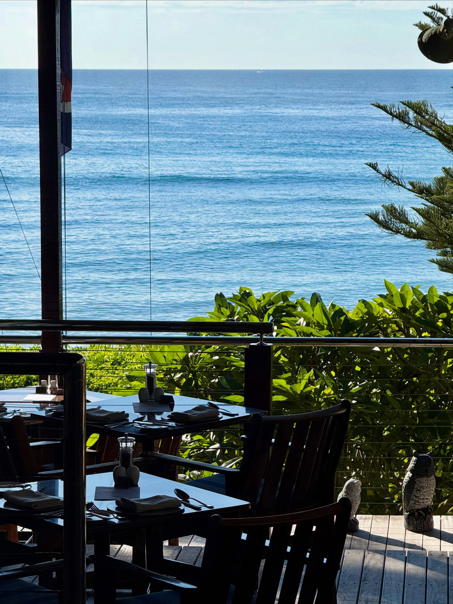 Nothing beats our morning ocean view 🌺⚓️Join us for breakfast? Book via reception 📲 43321566**Office hours 7:30am - 9pm*#kimsbeachsideretreat #toowoonbay #oceanview #lovecentralcoastnsw