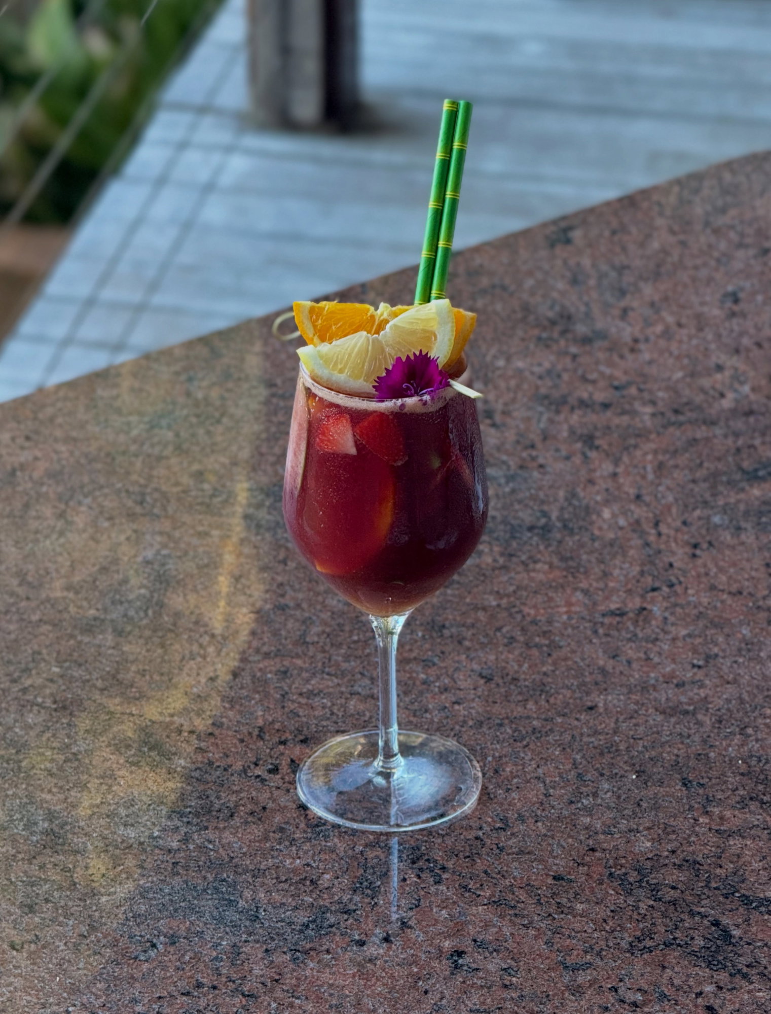 🍷 Sangria Spritz with your name on it. See you in the cocktail bar #kimsbeachsideretreat