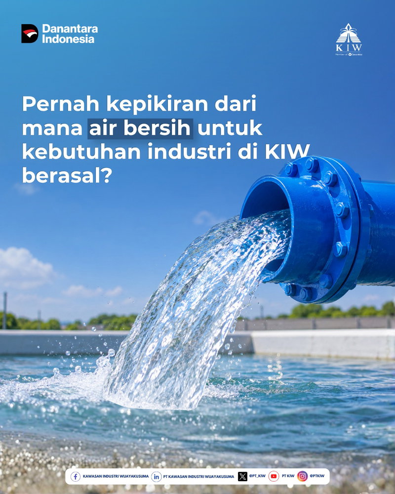 Pernahkah kita berpikir, dari mana air bersih untuk mendukung kebutuhan industri di kawasan industri berasal?

Bagi kawasan industri, ketersediaan air bersih bukan sekadar fasilitas pendukung, melainkan bagian penting dalam memastikan kelancaran aktivitas industri. Di Kawasan Industri Wijayakusuma (KIW), kebutuhan tersebut didukung melalui Water Treatment Plant (WTP) atau Instalasi Pengolahan Air Bersih.

WTP berperan dalam memastikan ketersediaan dan kualitas air yang dibutuhkan oleh tenant melalui proses pengelolaan yang dilakukan secara berkala, terukur, dan terkendali.

Pengelolaan air yang baik juga menjadi bagian dari komitmen KIW dalam menghadirkan kawasan industri yang berkelanjutan. Dengan pemanfaatan dan pengelolaan sumber daya secara efisien, kebutuhan industri dapat terpenuhi sekaligus mendukung penggunaan sumber daya secara lebih bertanggung jawab.

Karena membangun kawasan industri yang berkelanjutan tidak hanya tentang menghadirkan infrastruktur, tetapi juga tentang bagaimana setiap sumber daya dikelola dengan baik untuk mendukung pertumbuhan industri dalam jangka panjang.

KIW, membangun kawasan industri untuk pertumbuhan yang berkelanjutan.

#PTKIW #DanantaraIndonesia #HoldingBUMNDanareksa #KawasanIndustri #WaterTreatmentPlant