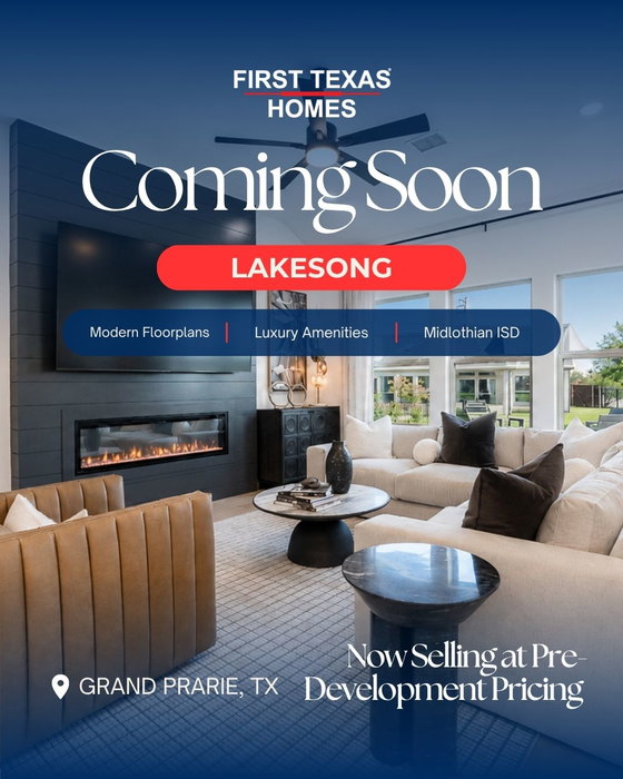 Something new is taking shape in Grand Prairie. ✨ ㅤ Introducing Lakesong: a community designed for living w…