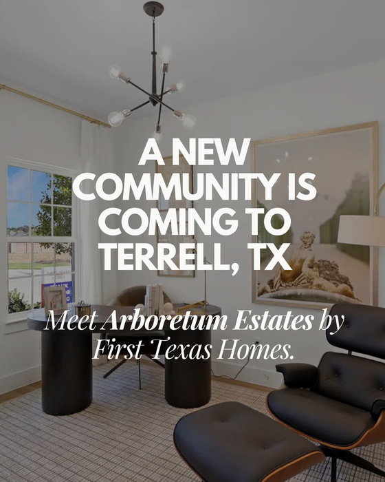 New community alert! 👀🌳 Meet Arboretum Estates, coming to Terrell, TX. With thoughtfully designed homes, p…