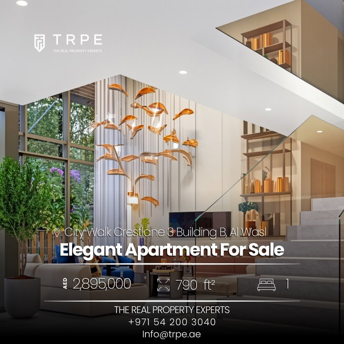 Own a refined 1-bedroom residence in City Walk Crestlane 3.